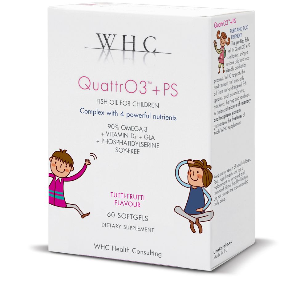 WHC QuattrO3 + PS Fish Oil for Children Labdoor