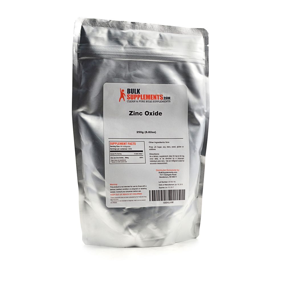 Bulk Supplements Zinc Oxide Review