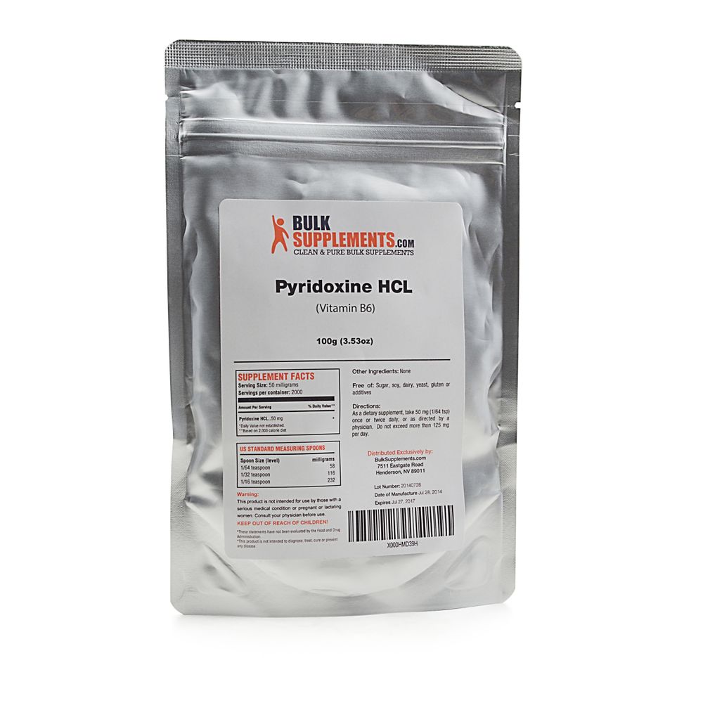 Bulk Supplements Pure Vitamin B6 Review