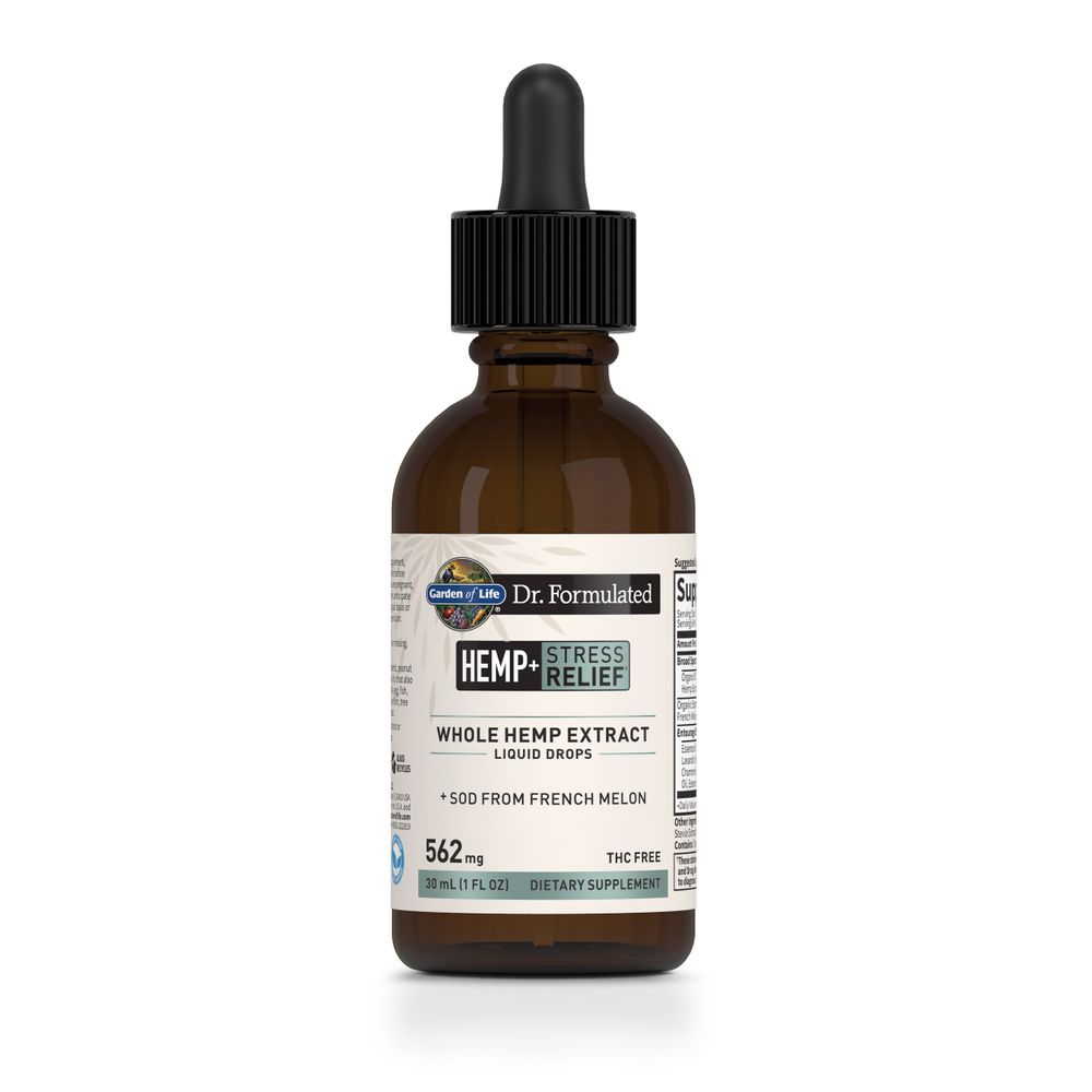 Garden of Life Dr. Formulated Hemp + Stress Relief Drops Review and