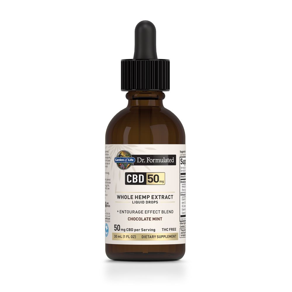 Garden of Life Dr. Formulated CBD 50mg Drops Chocolate Mint Labdoor